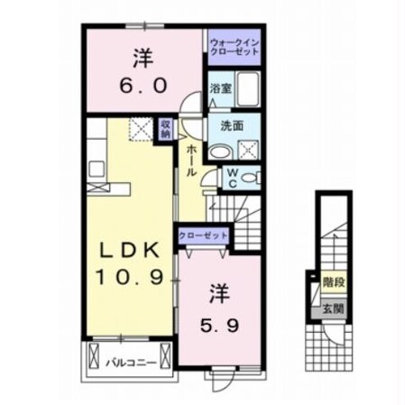 クレア ソレイユの物件間取画像